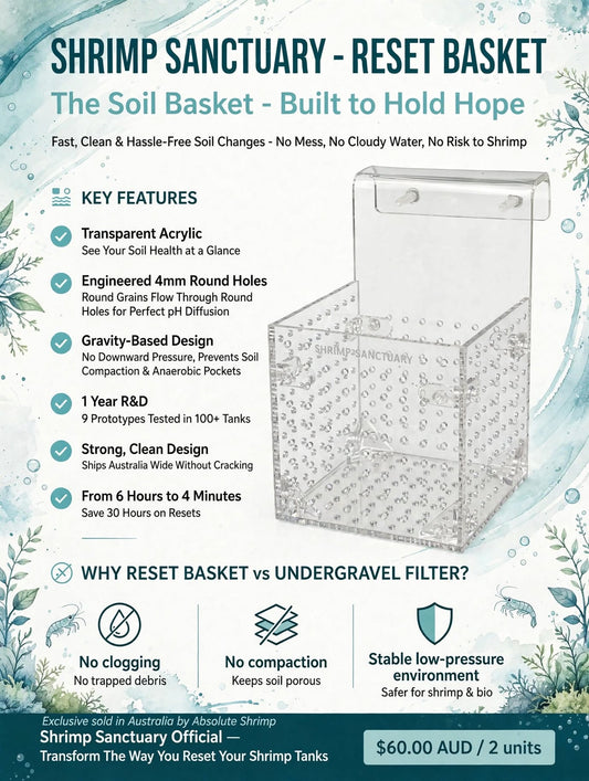 Shrimp Sanctuary Original Reset Basket (2 Basket each Set)